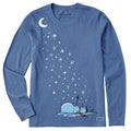 Women's Stargazing Snowman Long Sleeve Crusher Tee product image 1