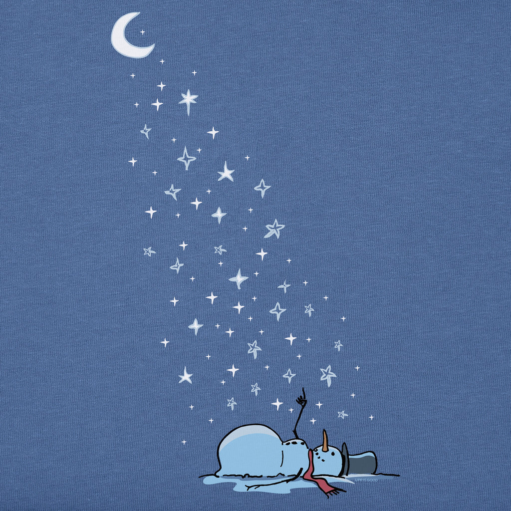 Women's Stargazing Snowman Long Sleeve Crusher Tee product image 2