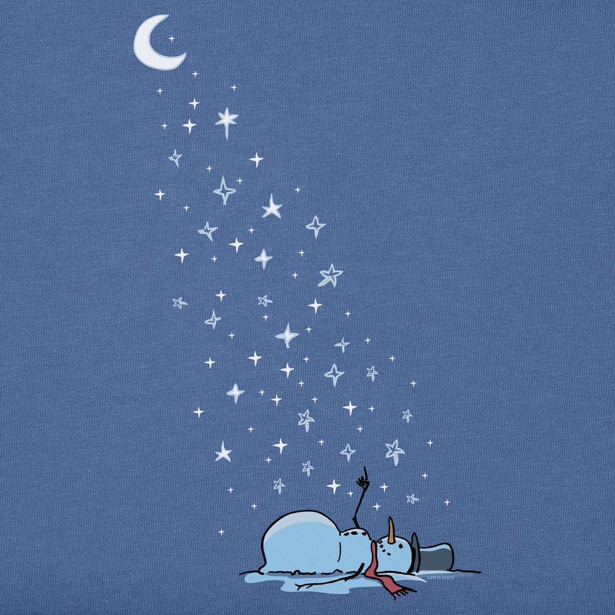 Women's Stargazing Snowman Long Sleeve Crusher Tee product image 2