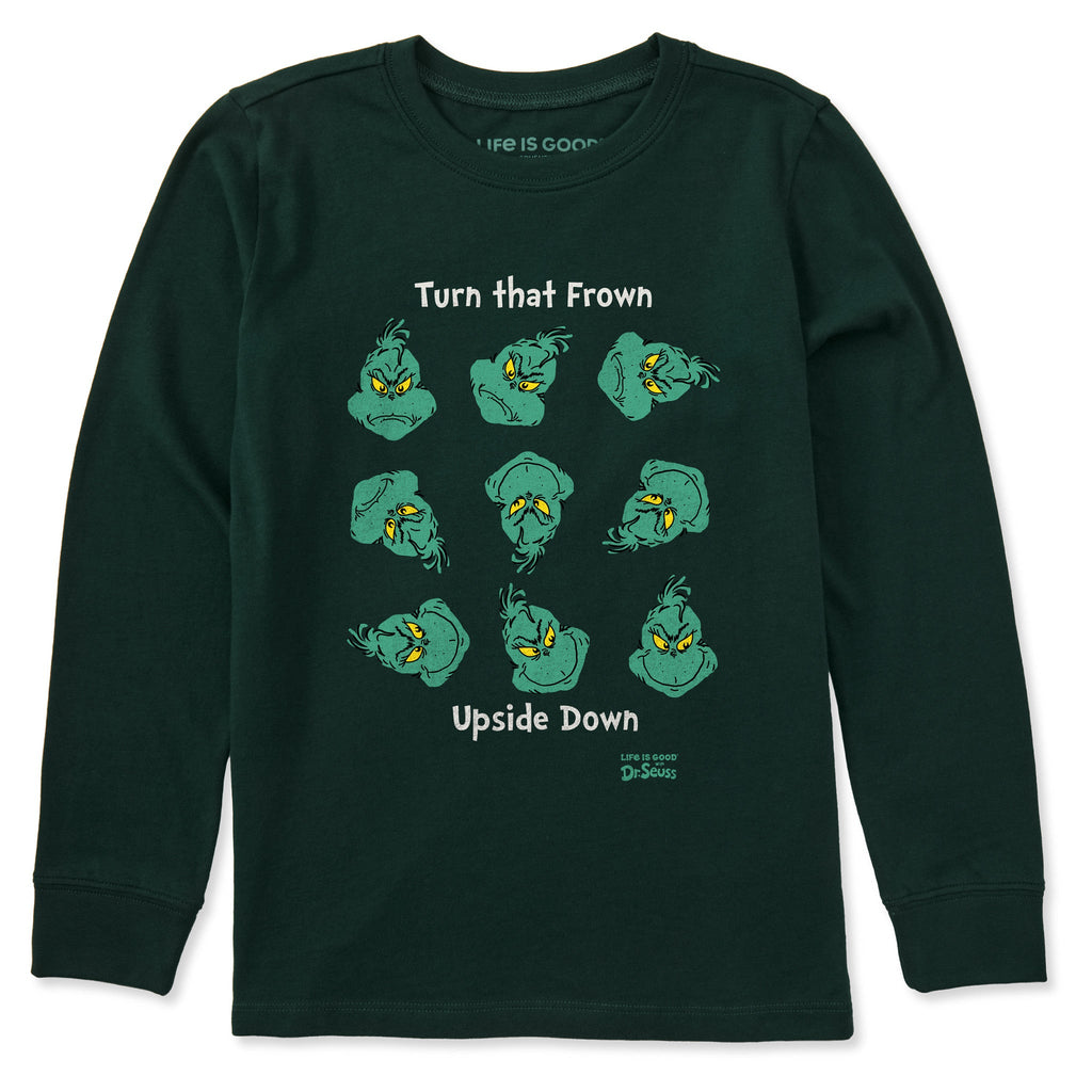 Kids Grinch Turn That Frown Upside Down Long Sleeve Crusher product image 1