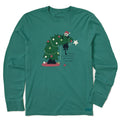 Kids Merry Christmas Ya Filthy Animal Cat Long Sleeve Crusher Tee