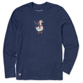 Men's Got Too Silly Christmas Goose Long Sleeve Crusher Tee product image 1
