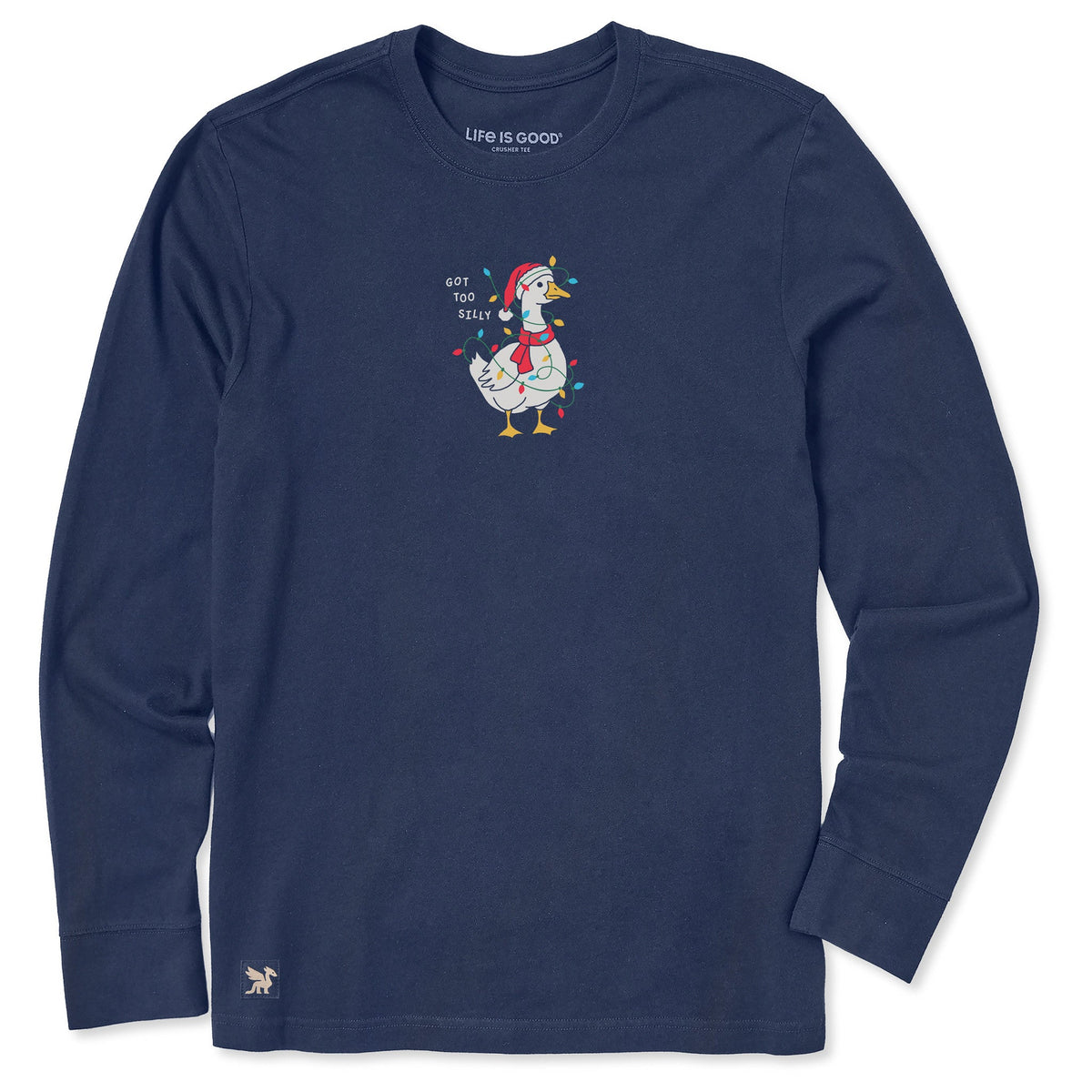 Men's Got Too Silly Christmas Goose Long Sleeve Crusher Tee product image 1