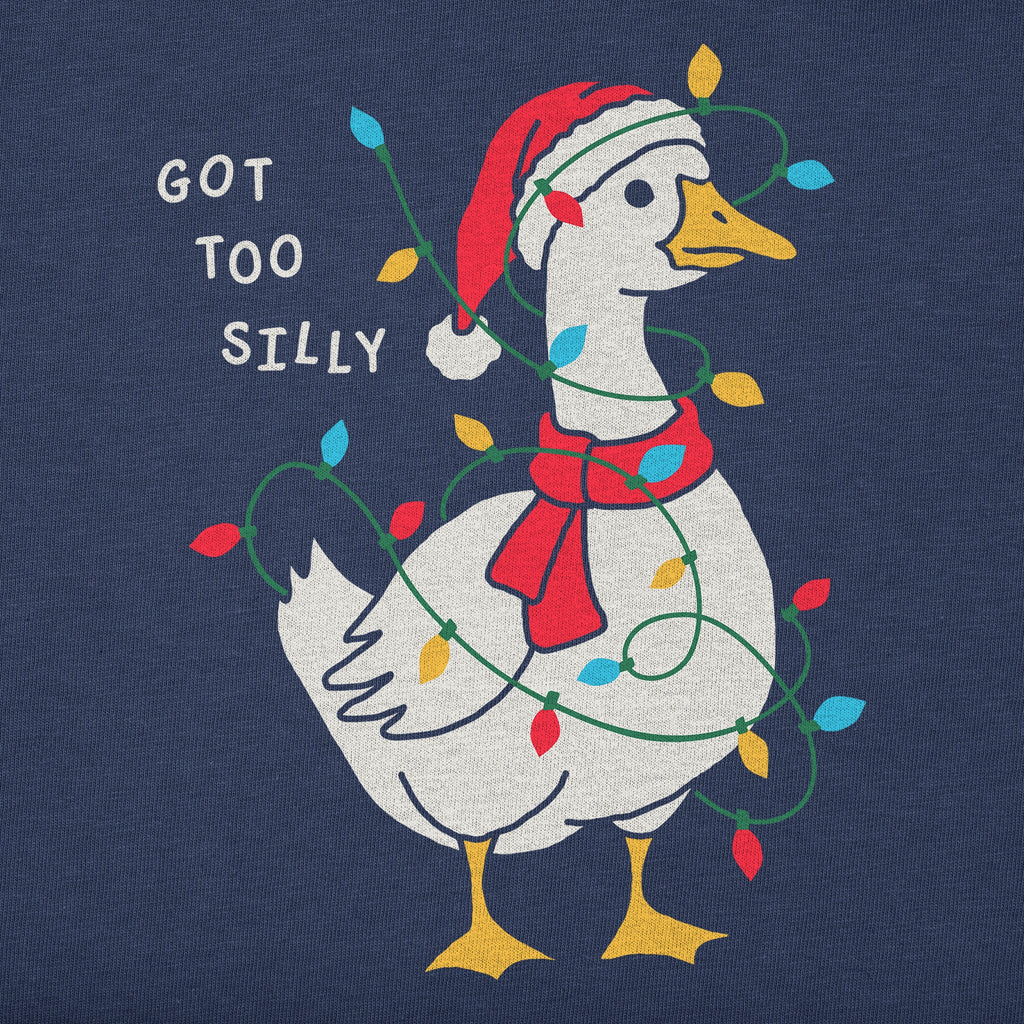 Men's Got Too Silly Christmas Goose Long Sleeve Crusher Tee product image 2
