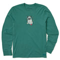 Men's Christmas Pug Long Sleeve Crusher Tee product image 1