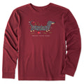 Men's Santa's Little Helper Dachshund Long Sleeve Crusher product image 1