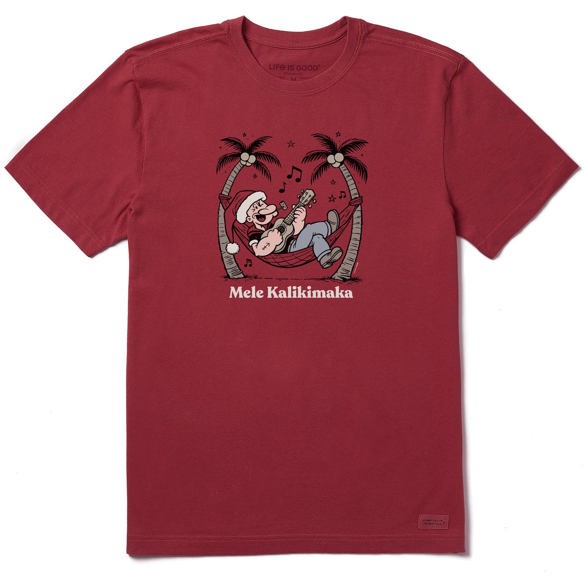 Men's Mele Kalikimaka Popeye Short Sleeve Crusher Tee