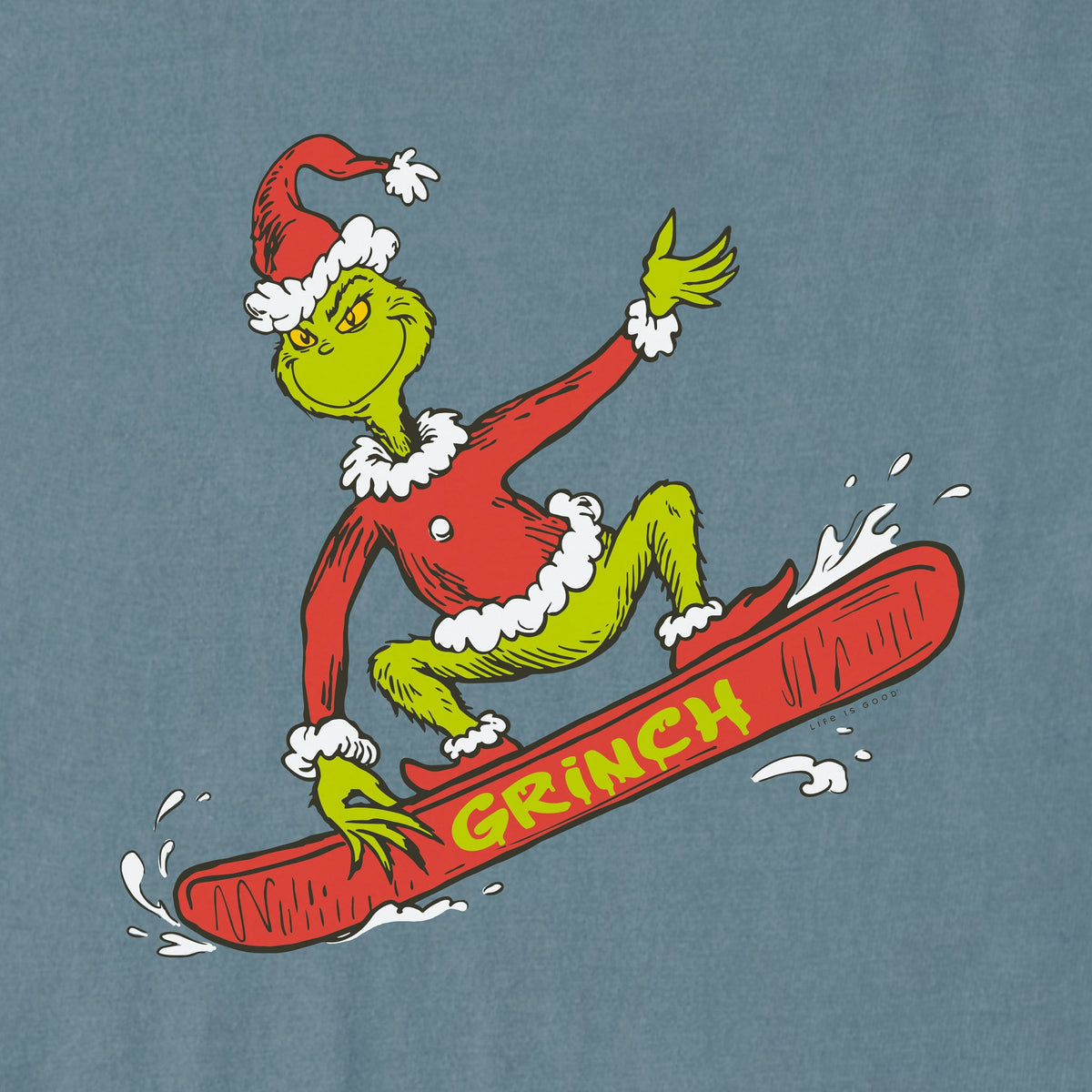 Men's Grinch Snowboard Short Sleeve Crusher Tee