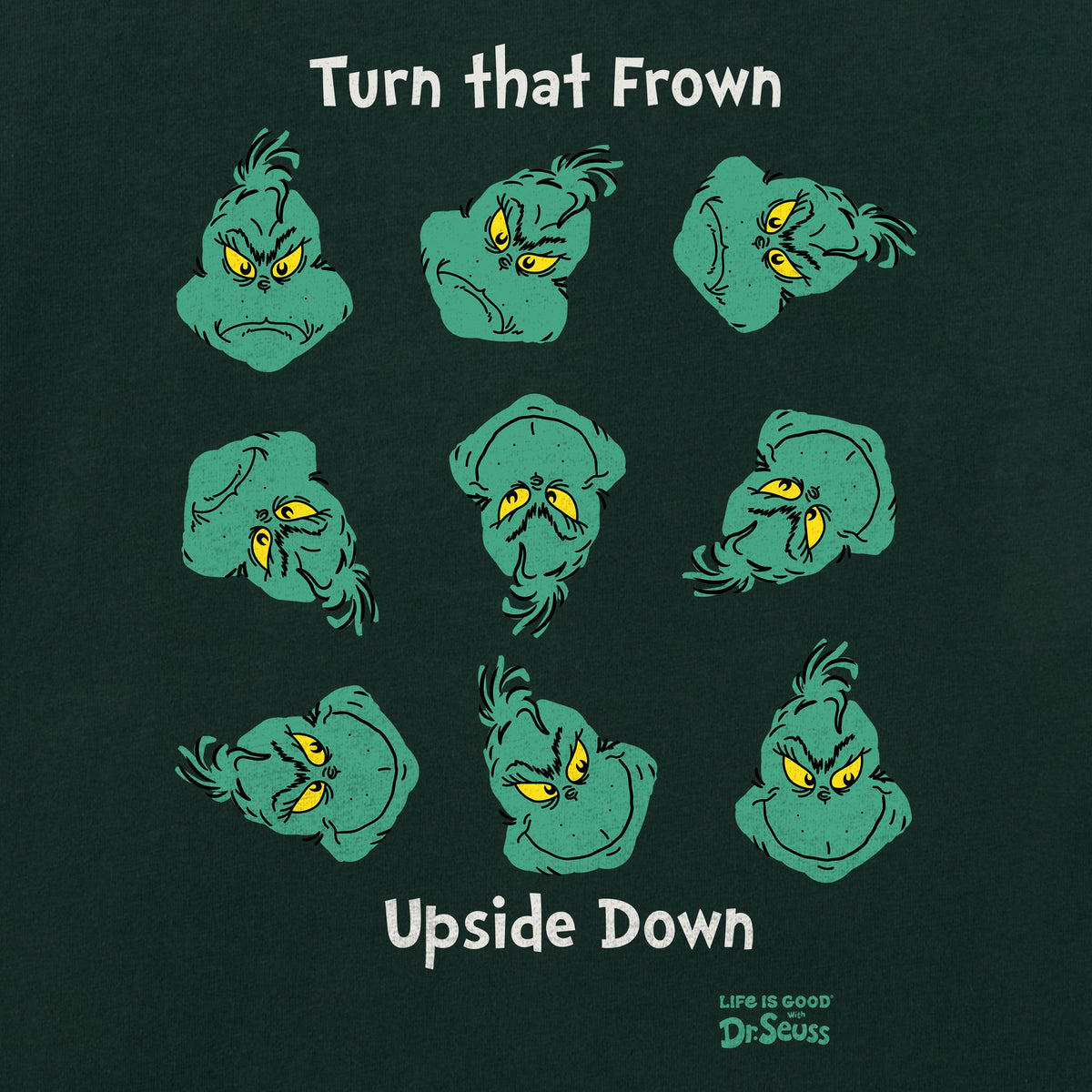 Women's Grinch Turn That Frown Upside Down Short Sleeve product image 2