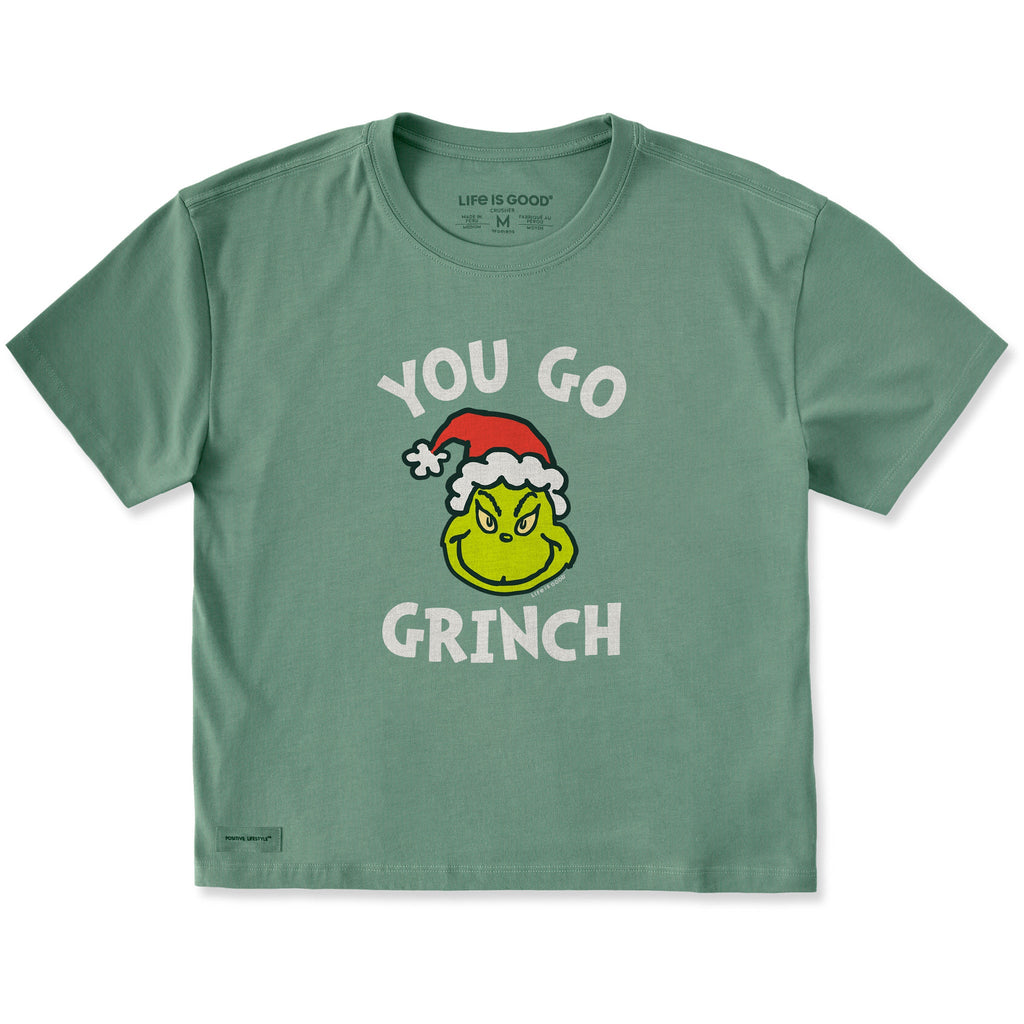 Women's You Go Grinch Short Sleeve Crusher Boxy Tee