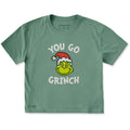 Women's You Go Grinch Short Sleeve Crusher Boxy Tee
