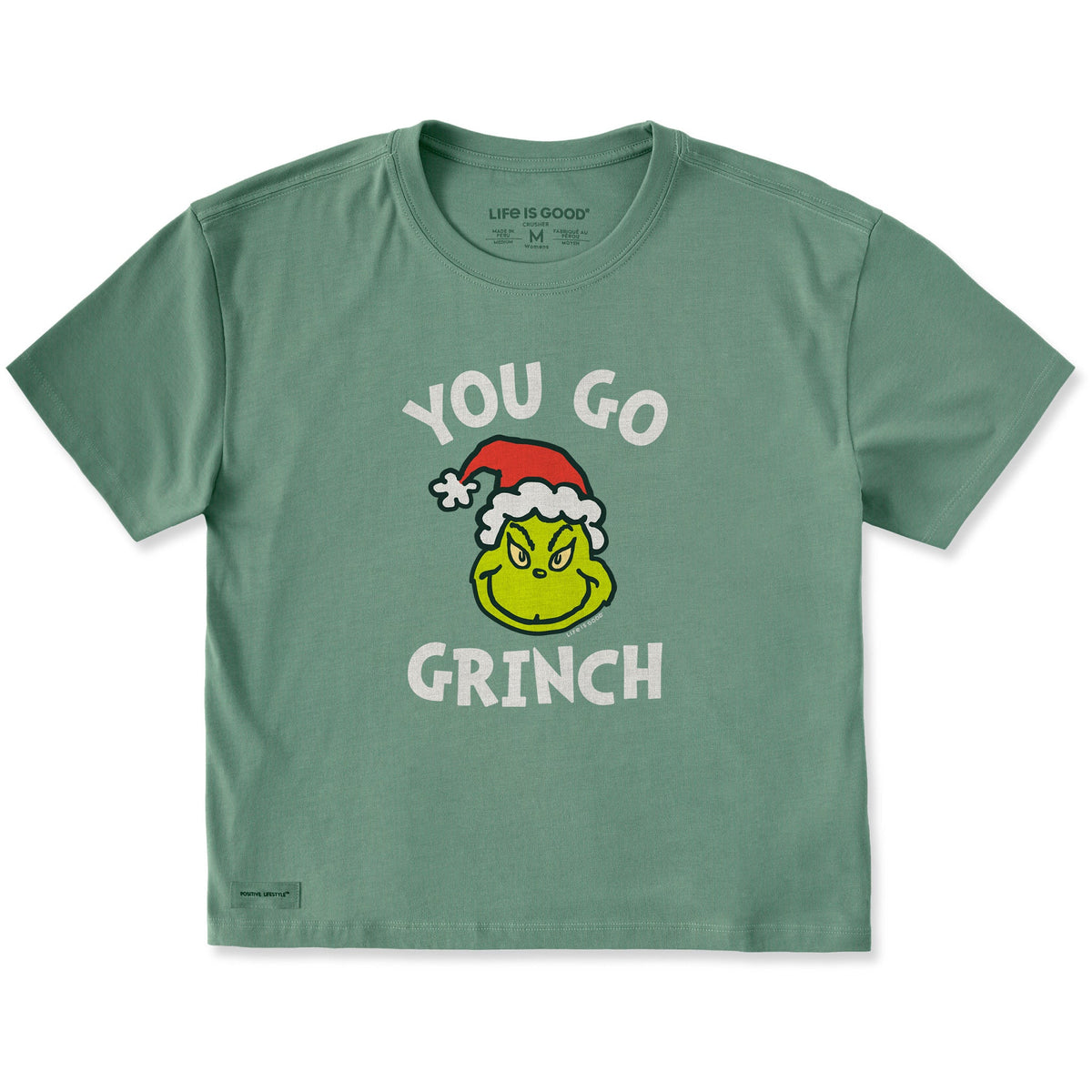 Women's You Go Grinch Short Sleeve Crusher Boxy Tee