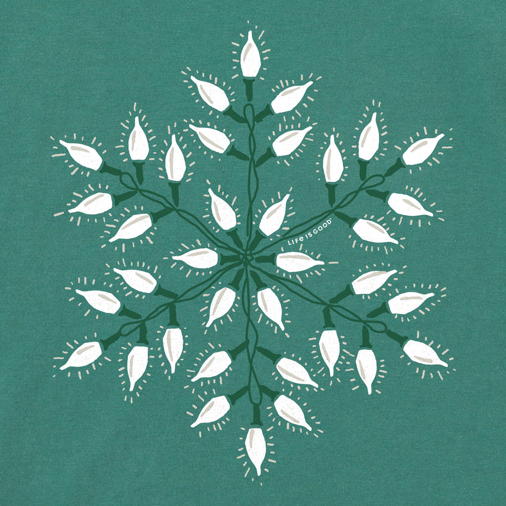Women's Little White Lights Snowflake Long Sleeve Crusher product image 2