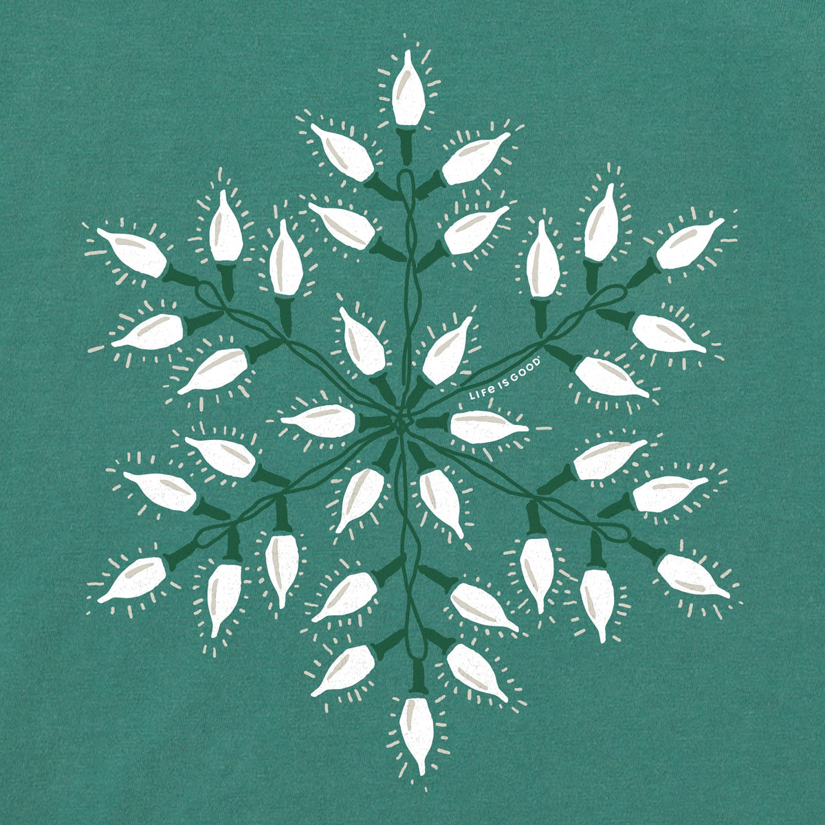 Women's Little White Lights Snowflake Long Sleeve Crusher product image 2