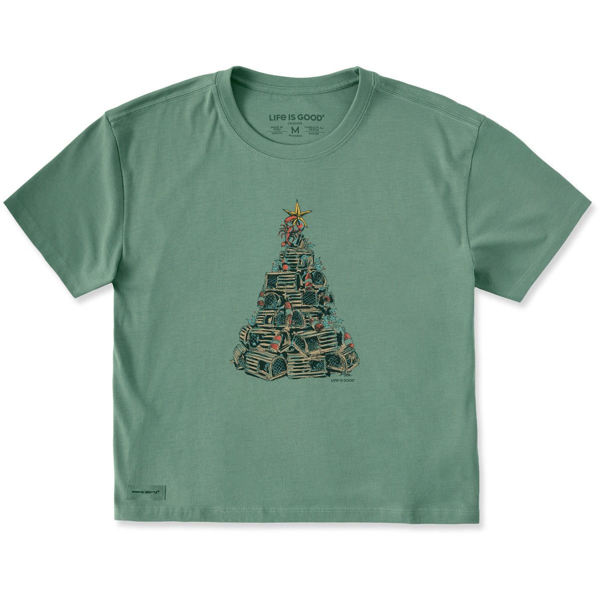 Women's Lobster Trap Christmas Tree Short Sleeve Crusher product image 1