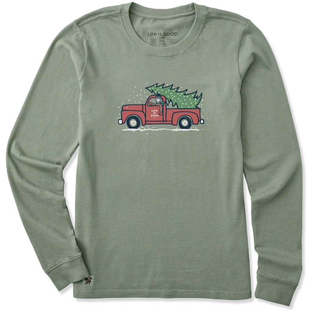 Women's Jake Christmas Truck Long Sleeve Crusher Tee product image 1