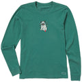 Women's Christmas Pug Long Sleeve Crusher Tee product image 1