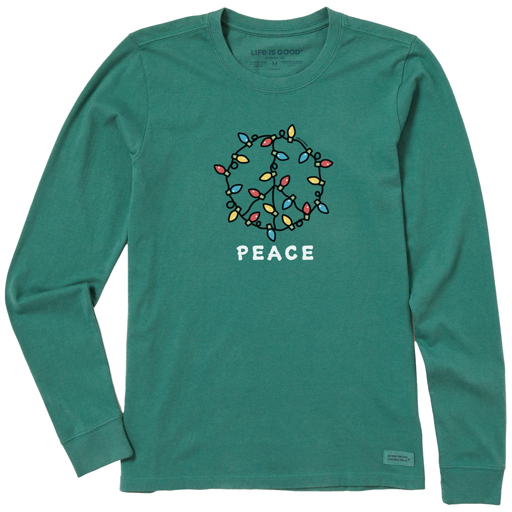 Women's Peace Lights Long Sleeve Crusher Tee product image 1