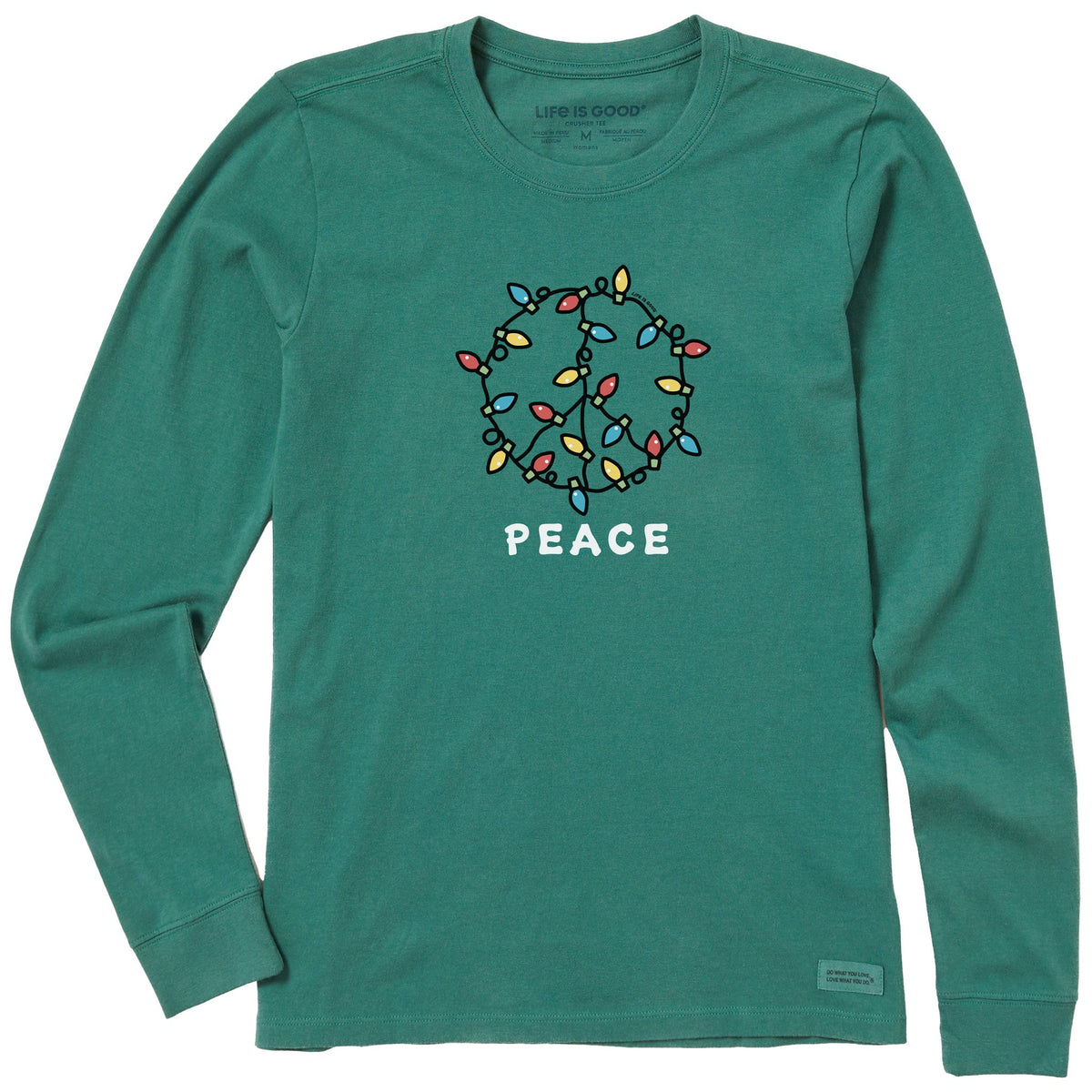 Women's Peace Lights Long Sleeve Crusher Tee product image 1