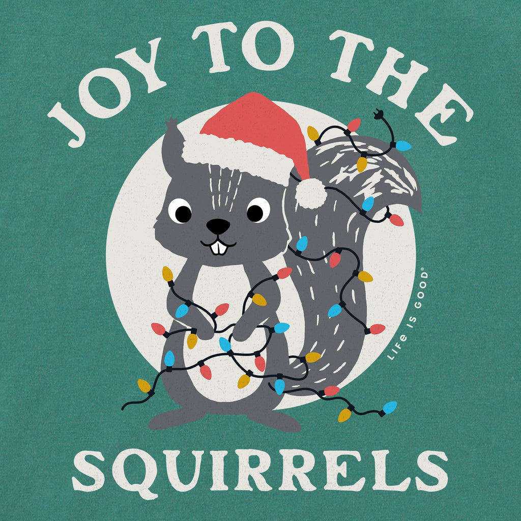 Women's Joy to the Squirrels Lights Long Sleeve Crusher Tee
