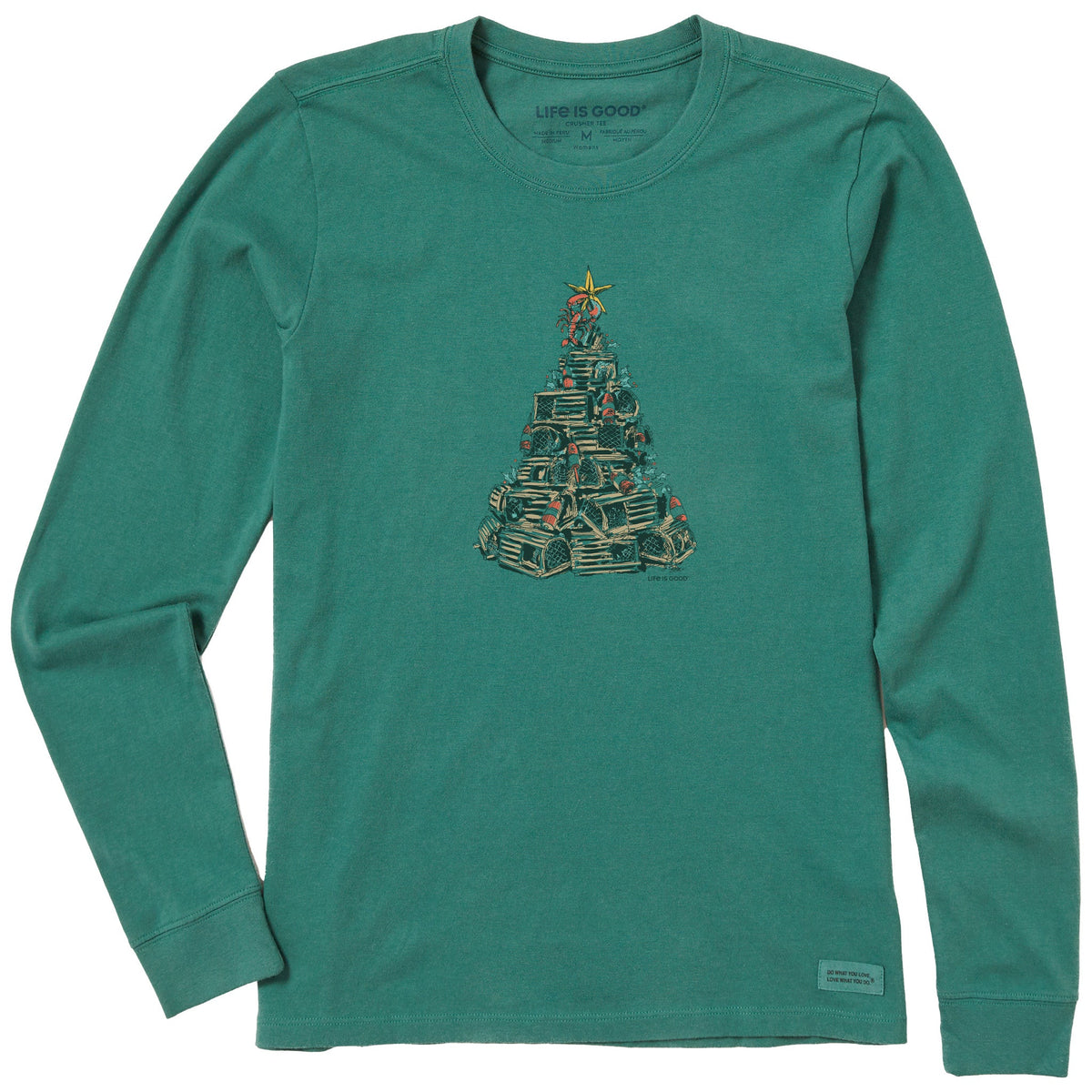 Women's Lobster Trap Christmas Tree Long Sleeve Crusher Tee product image 3