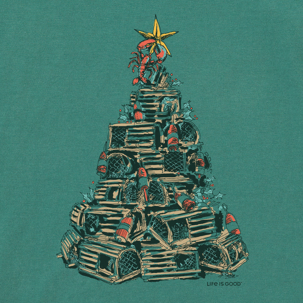 Women's Lobster Trap Christmas Tree Long Sleeve Crusher Tee product image 4