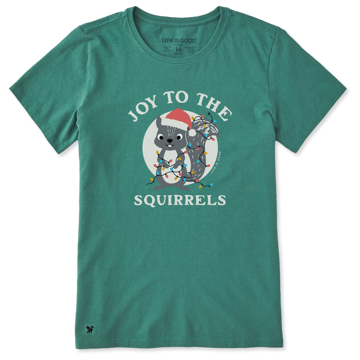 Women's Joy to the Squirrels Lights Short Sleeve Crusher Tee