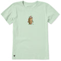 Women's Christmas Hedgehog Short Sleeve Crusher Tee