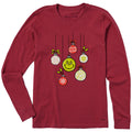 Women's Grinch Ornaments Long Sleeve Crusher Tee product image 1