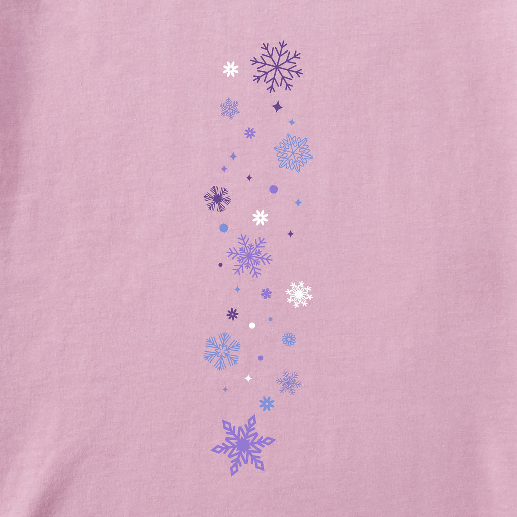 Kids Let it Snow Snowflakes Long Sleeve Crusher Tee product image 2