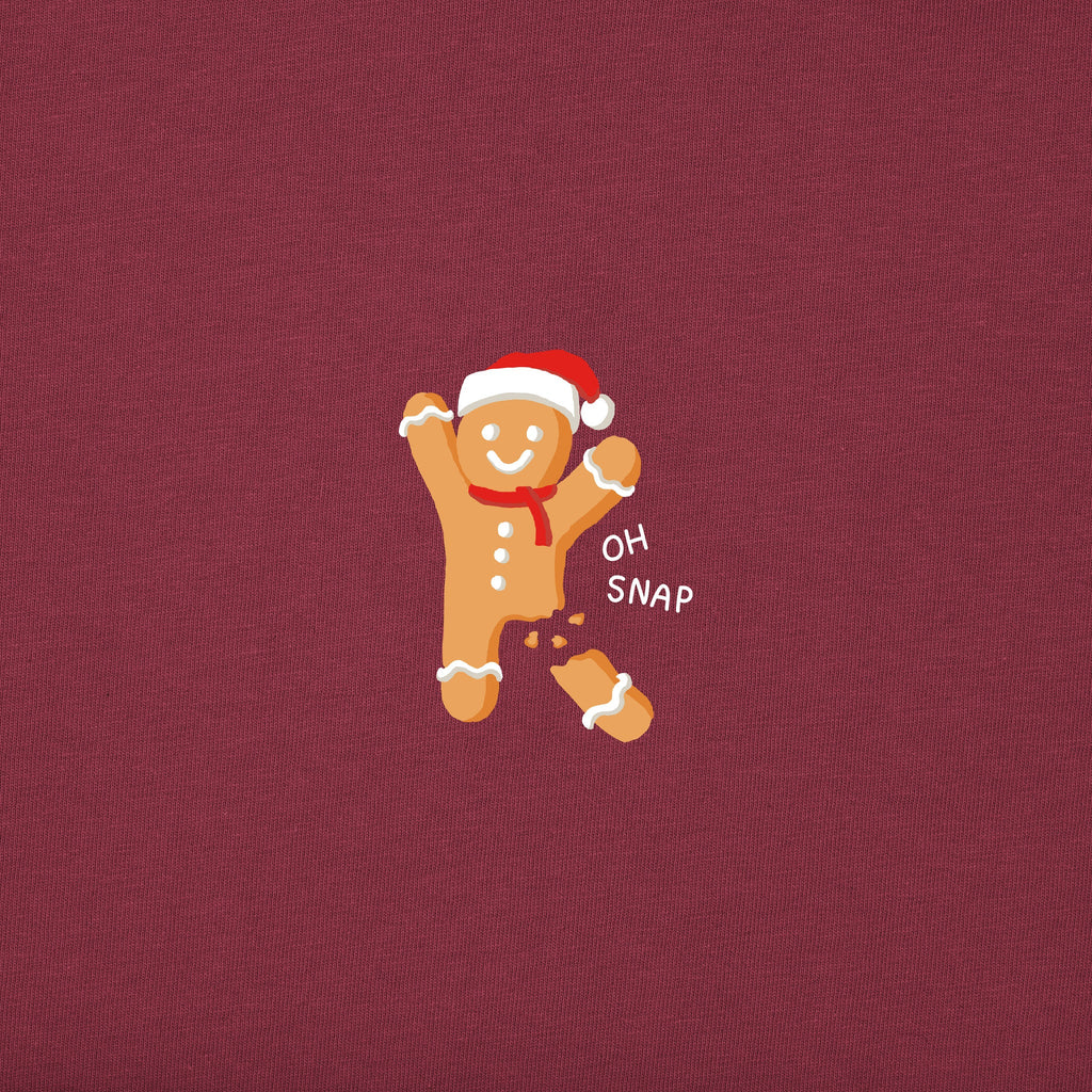 Kids Oh Snap! Gingerbread Cookies Long Sleeve Crusher Tee