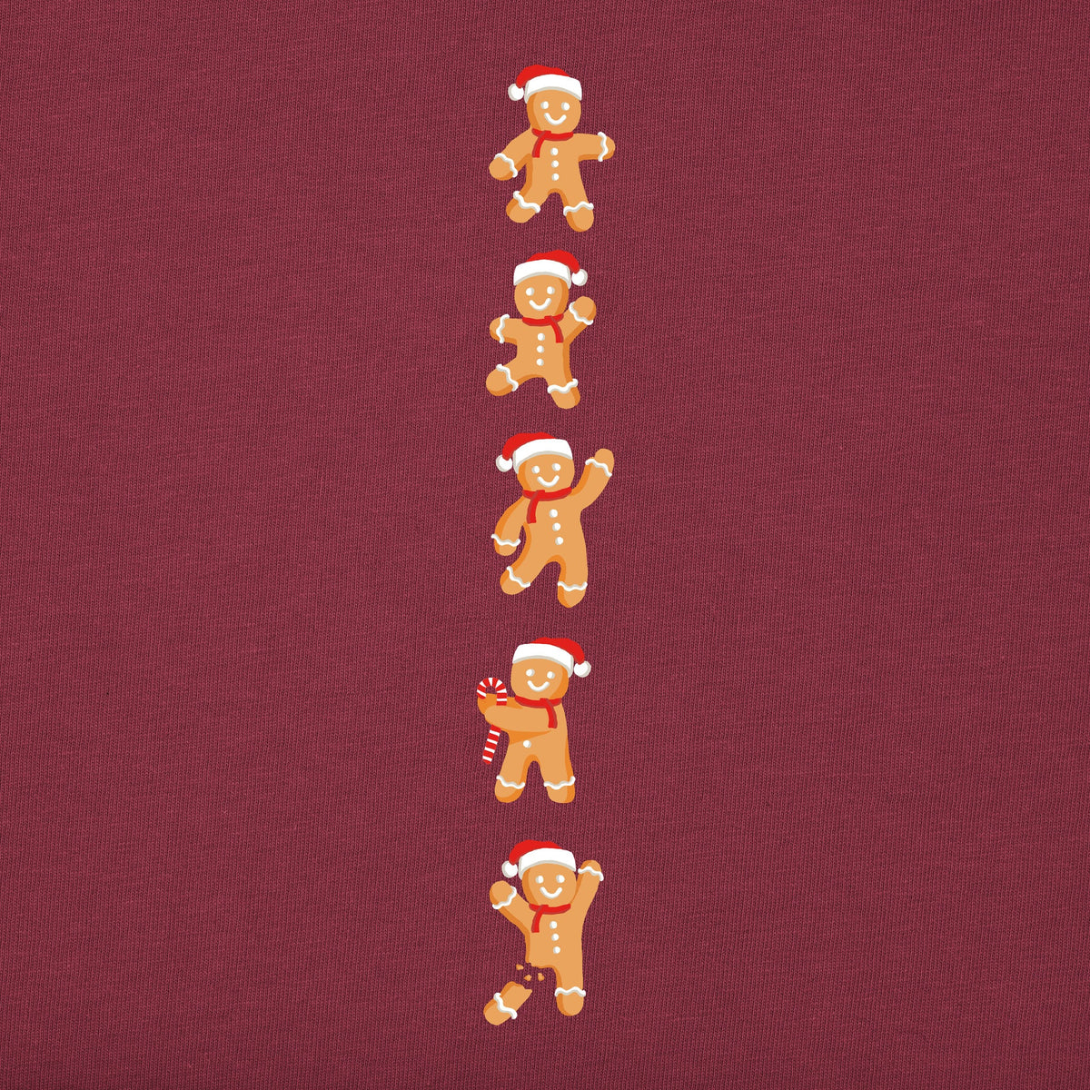 Kids Oh Snap! Gingerbread Cookies Long Sleeve Crusher Tee