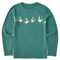 Kids Silly Goose Christmas Lights Long Sleeve Crusher Tee product image 1