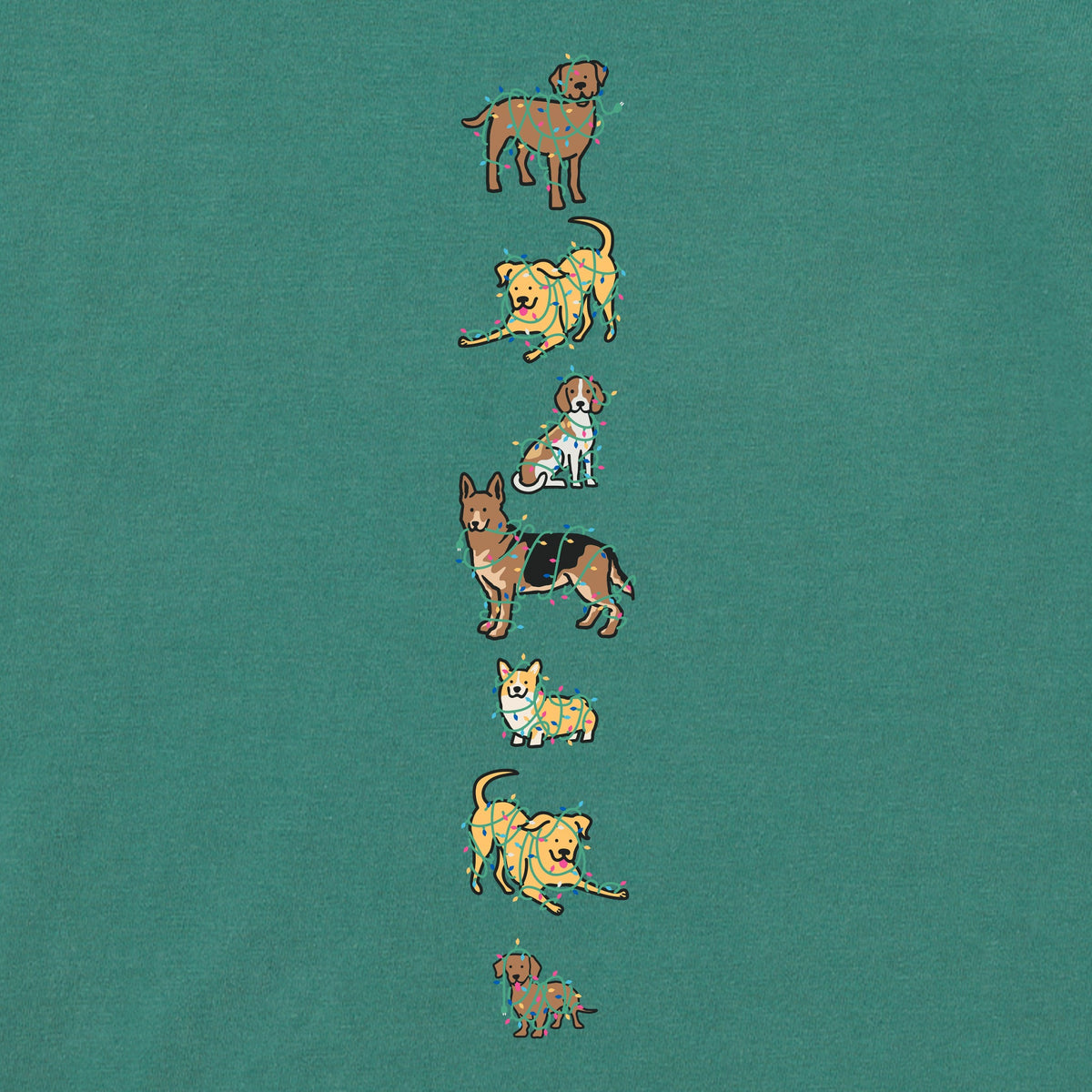Women's Feliz Naughty Dog Lights Long Sleeve Crusher Tee product image 3