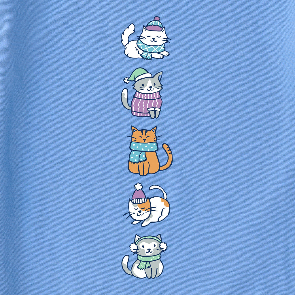 Women's Purrfectly Cozy Cats Long Sleeve Crusher Tee product image 3