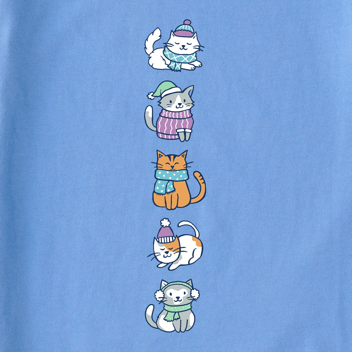 Women's Purrfectly Cozy Cats Long Sleeve Crusher Tee product image 3