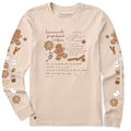 Women's Gingerbread Cookies Recipe Long Sleeve Crusher Tee product image 1