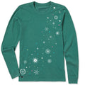 Women's Mid Century Modern Snowflakes Long Sleeve Crusher product image 1
