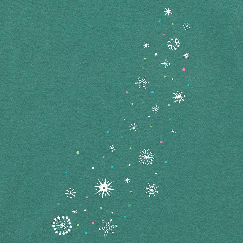 Women's Mid Century Modern Snowflakes Long Sleeve Crusher product image 2