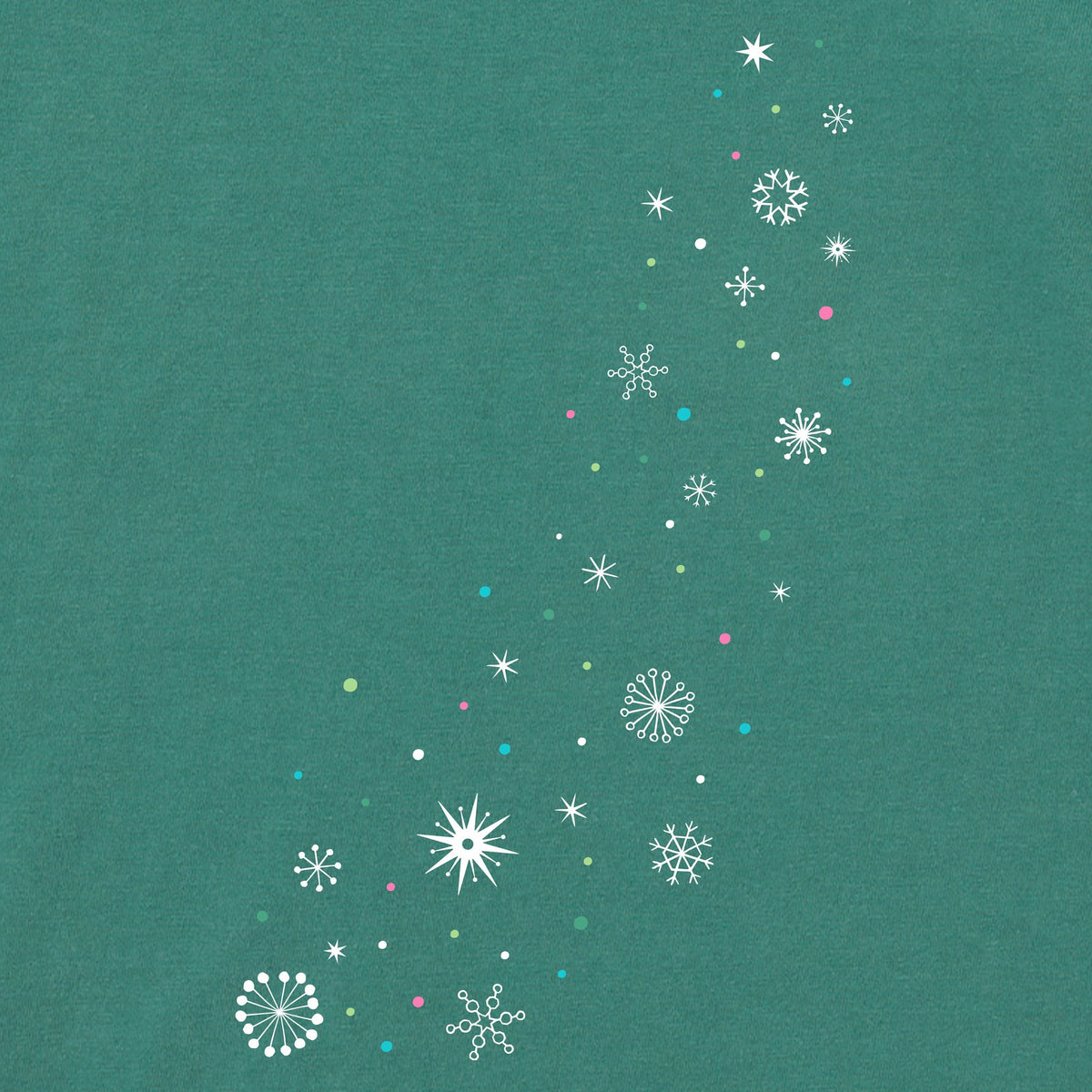 Women's Mid Century Modern Snowflakes Long Sleeve Crusher product image 2