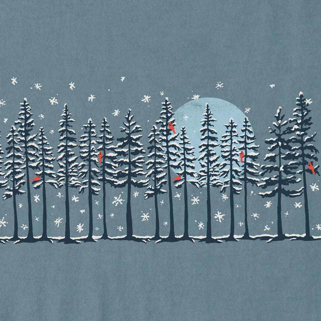 Women's Winter Pine Cardinals Long Sleeve Crusher Tee product image 2