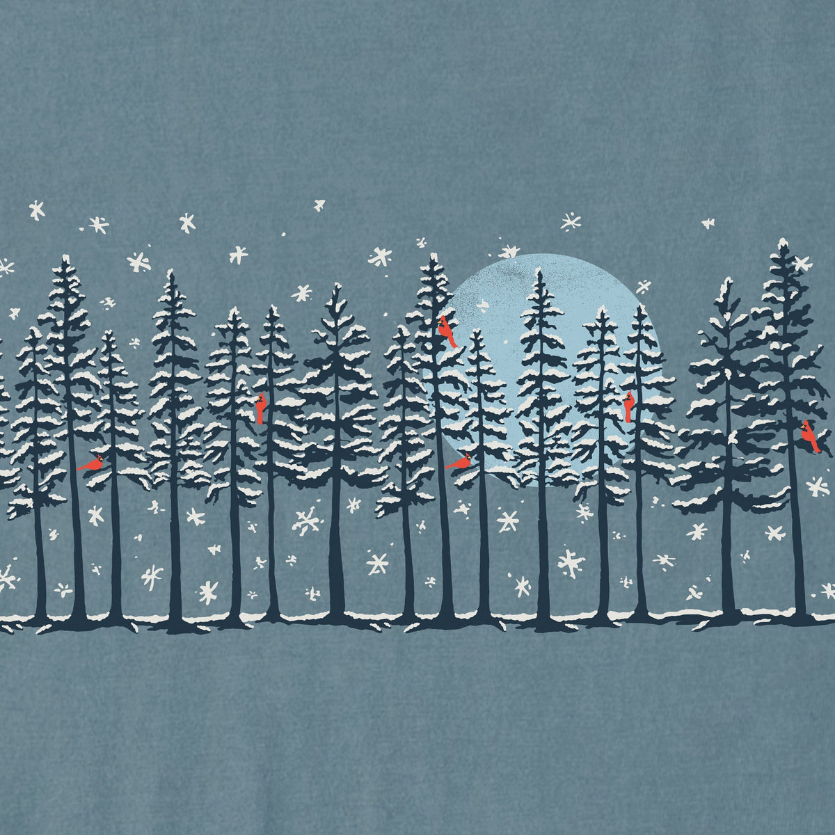 Women's Winter Pine Cardinals Long Sleeve Crusher Tee product image 2