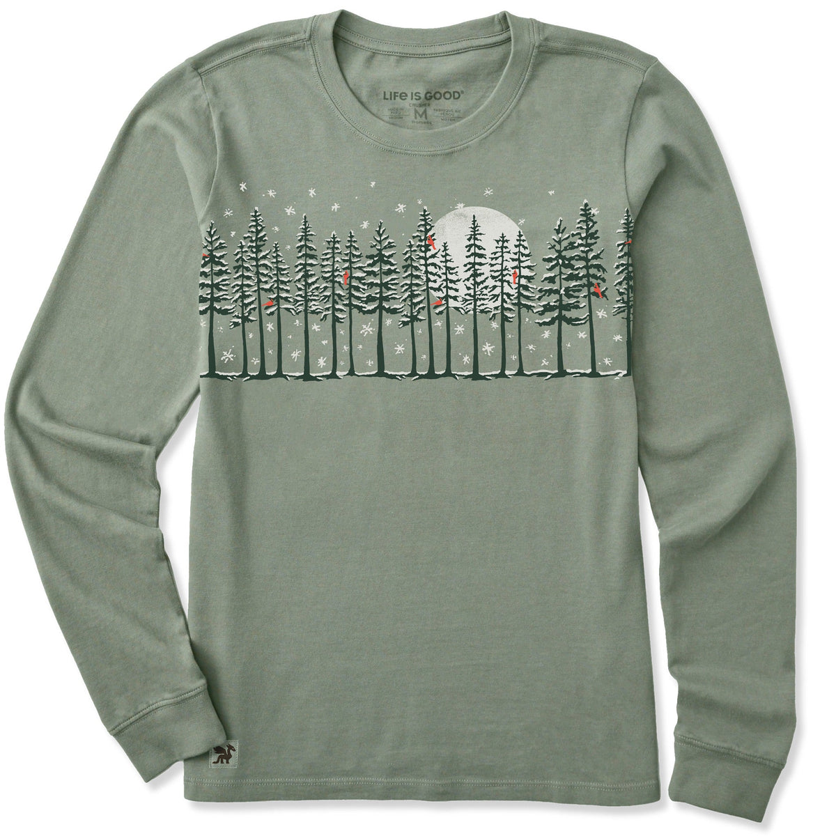 Women's Winter Pine Cardinals Long Sleeve Crusher Tee product image 3