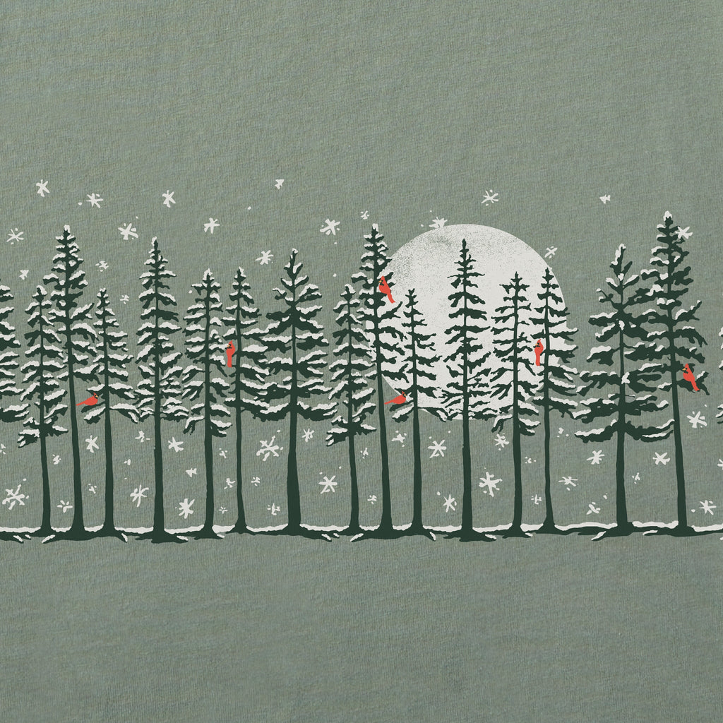 Women's Winter Pine Cardinals Long Sleeve Crusher Tee product image 4