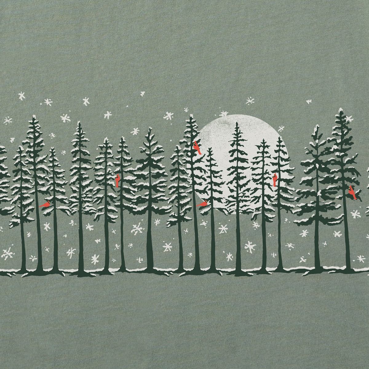 Women's Winter Pine Cardinals Long Sleeve Crusher Tee product image 4