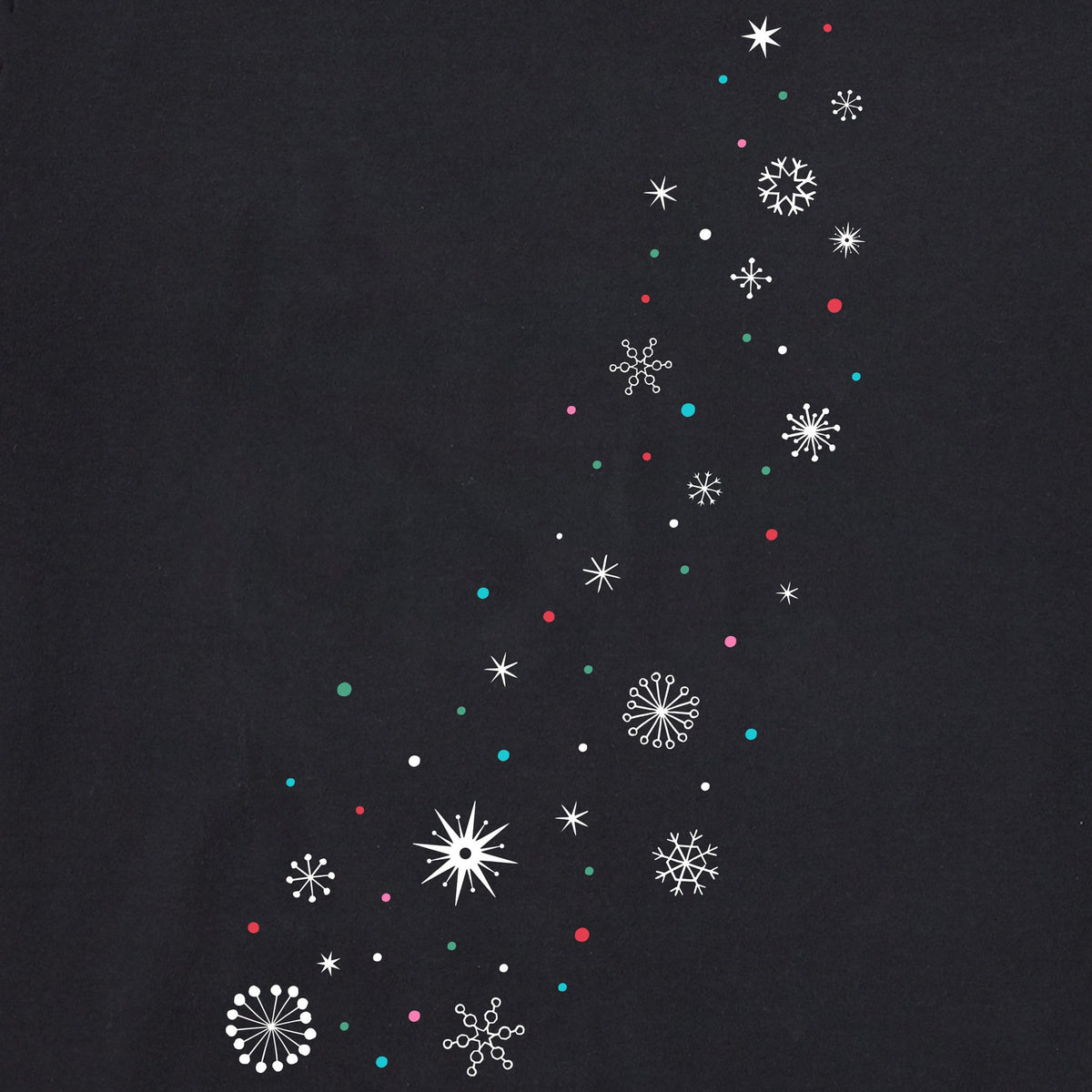 Women's Mid Century Modern Snowflakes Long Sleeve Crusher product image 4