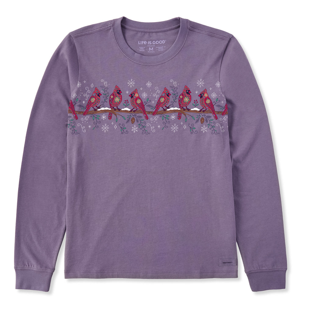 Women's Pattern Cardinals Long Sleeve Crusher Tee product image 1