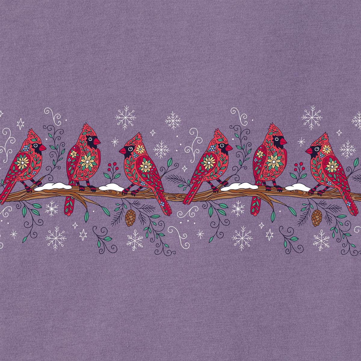 Women's Pattern Cardinals Long Sleeve Crusher Tee product image 2