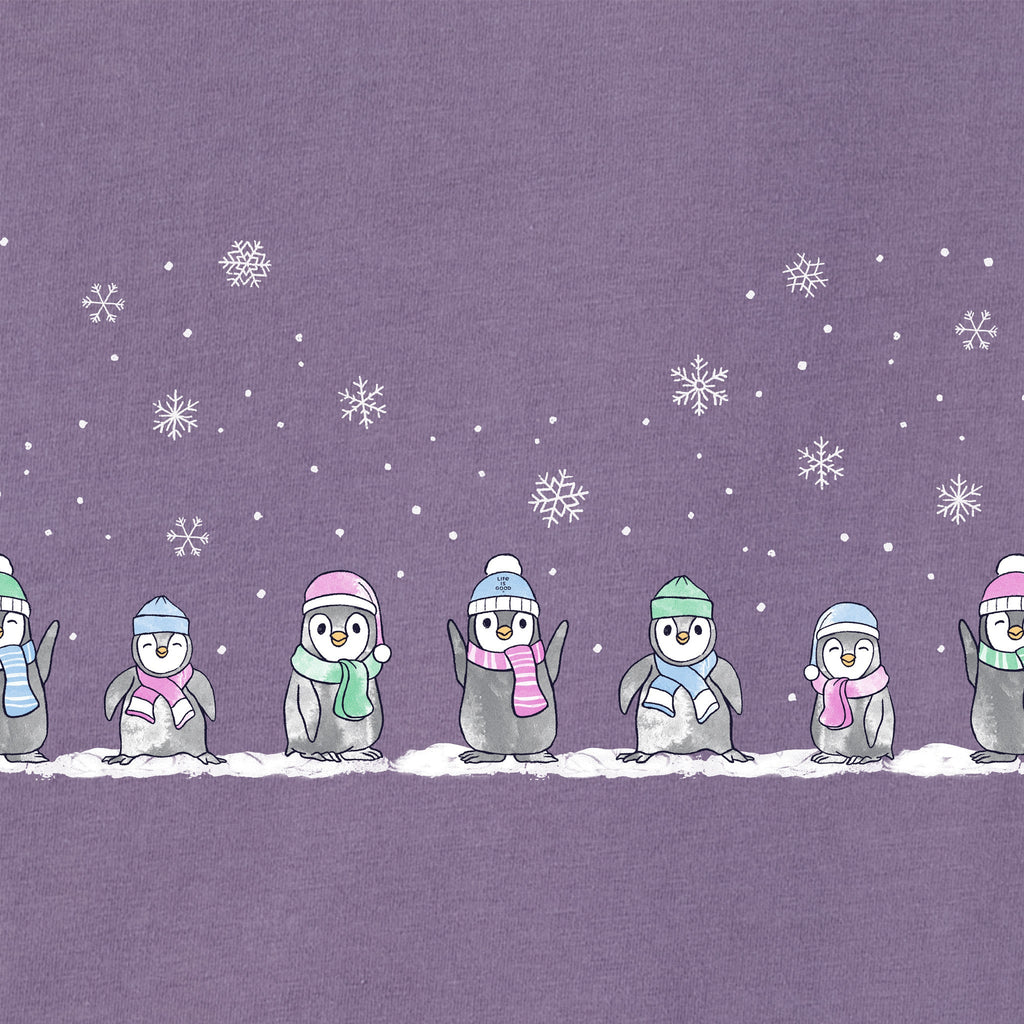 Women's Penguins in Snow Long Sleeve Crusher Tee product image 2