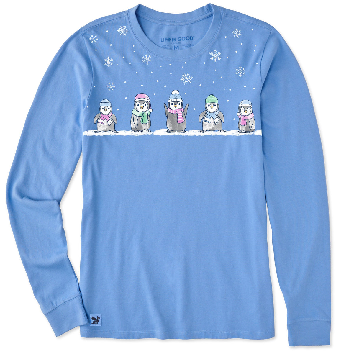 Women's Penguins in Snow Long Sleeve Crusher Tee product image 3